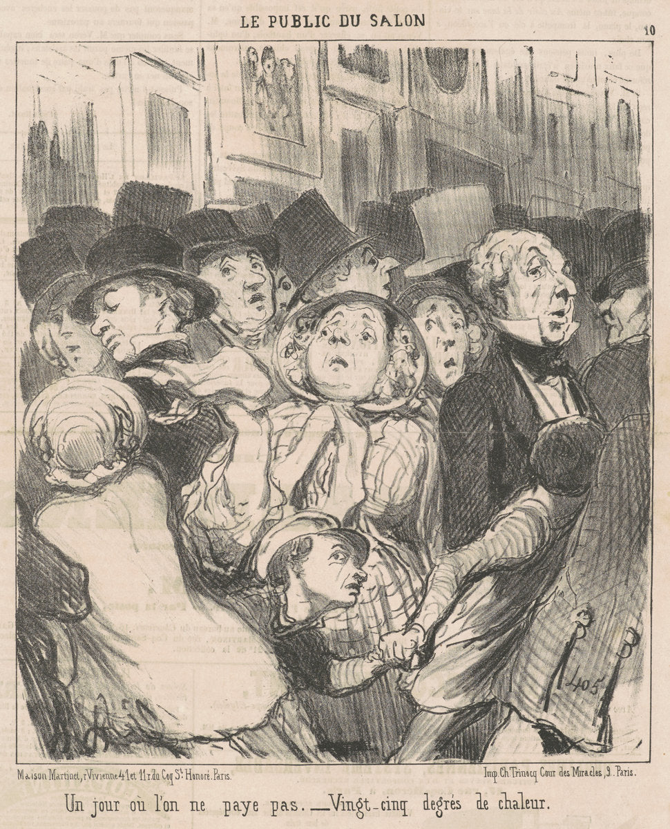 Un jour ou l'on ne paye pas by Honoré Daumier (French, 1808 - 1879), 16X12"(A3)Poster Print