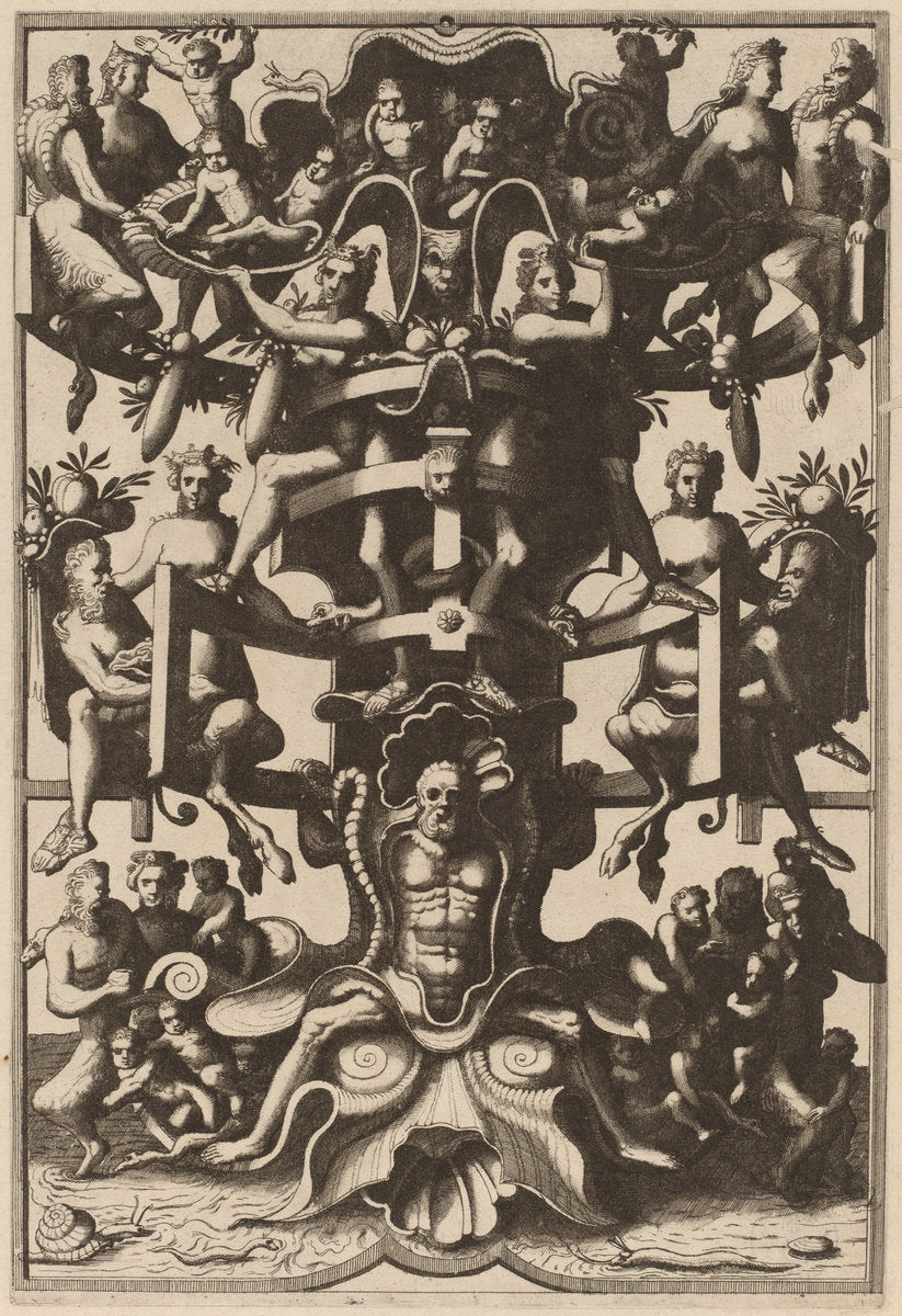 Grotesque by Cornelis Floris II (Flemish, 1514 - 1575), 16X12"(A3)Poster Print
