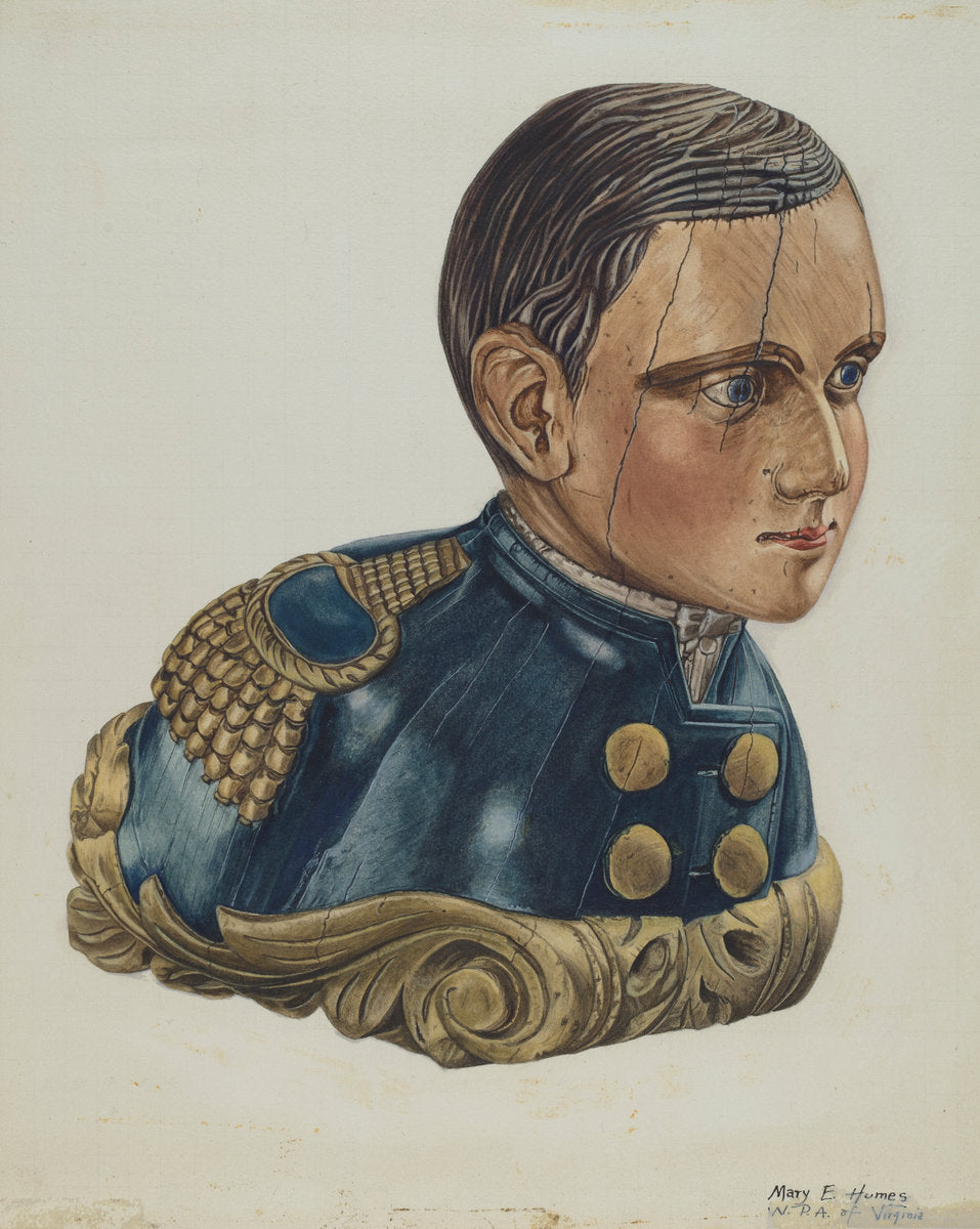 Pilot House Ornament by Mary E. Humes (American, active c. 1935), 16X12"(A3)Poster Print