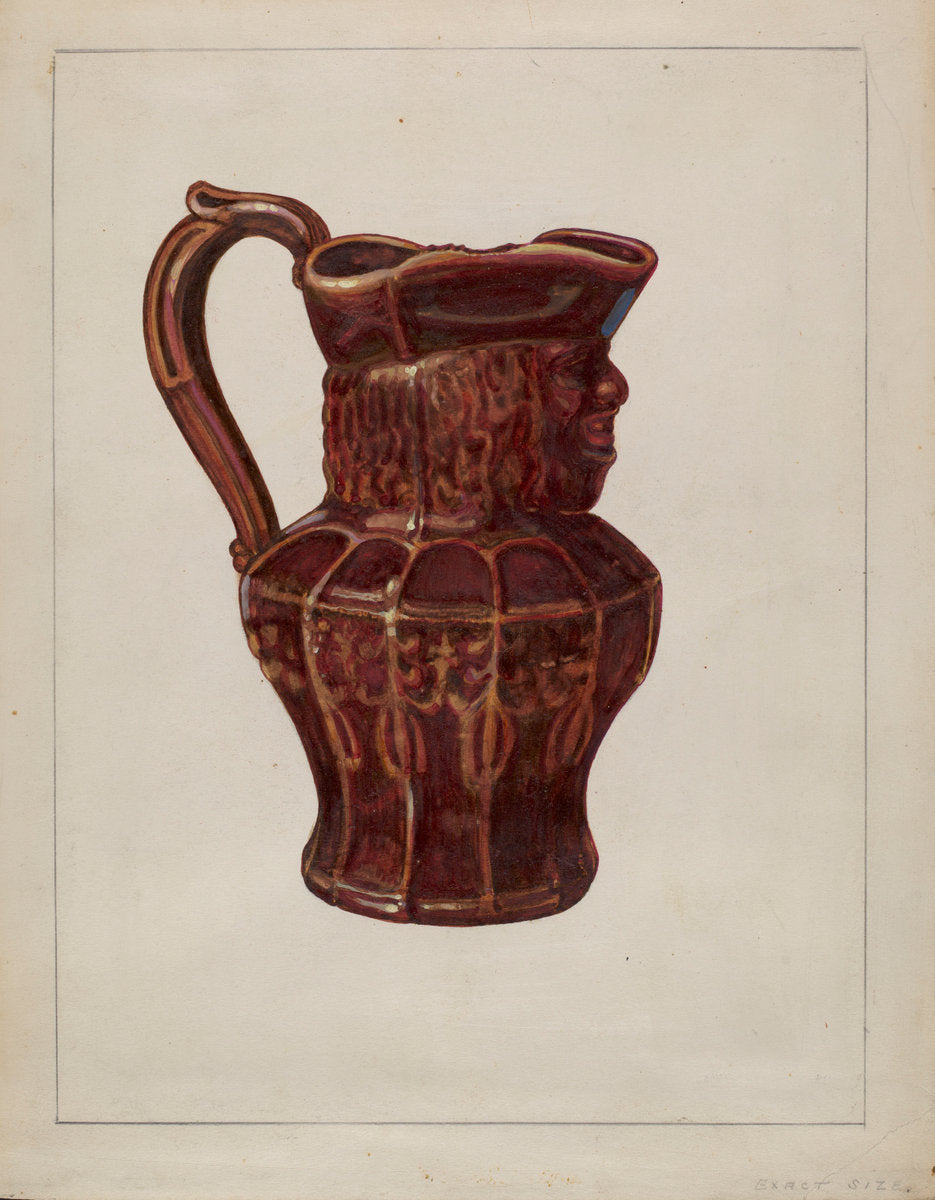 Toby Mug by John Cutting (American, active c. 1935), 16X12"(A3)Poster Print