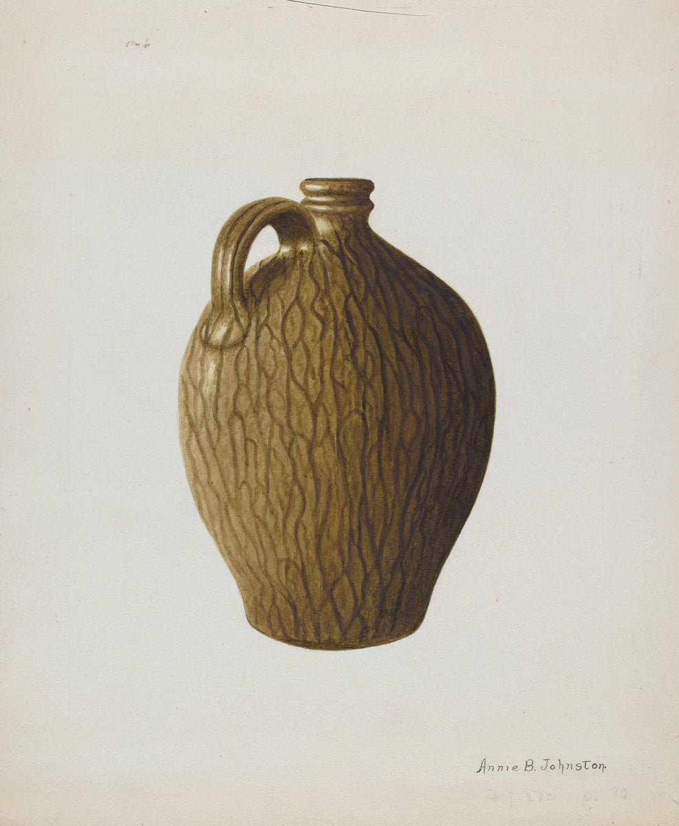 Stoneware Jug by Annie B. Johnston (American, active c. 1935), 16X12"(A3)Poster Print