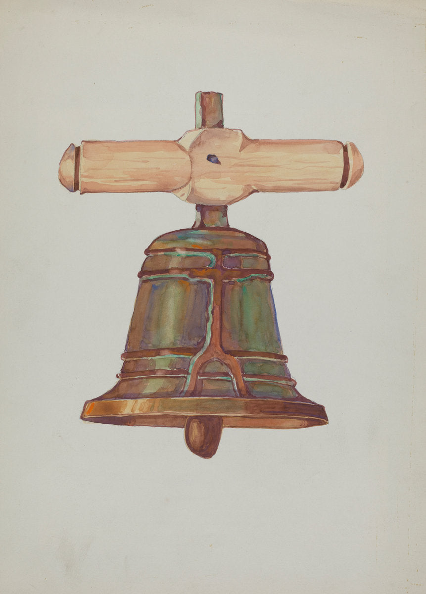 Bell by Robert W.R. Taylor (American, active c. 1935), 16X12"(A3)Poster Print