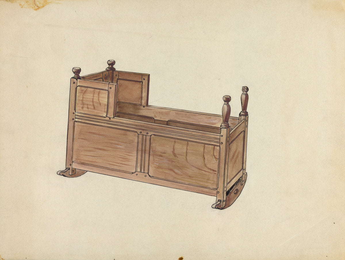 c. 1953 by American 20th Century (Cradle), 16X12"(A3)Poster Print