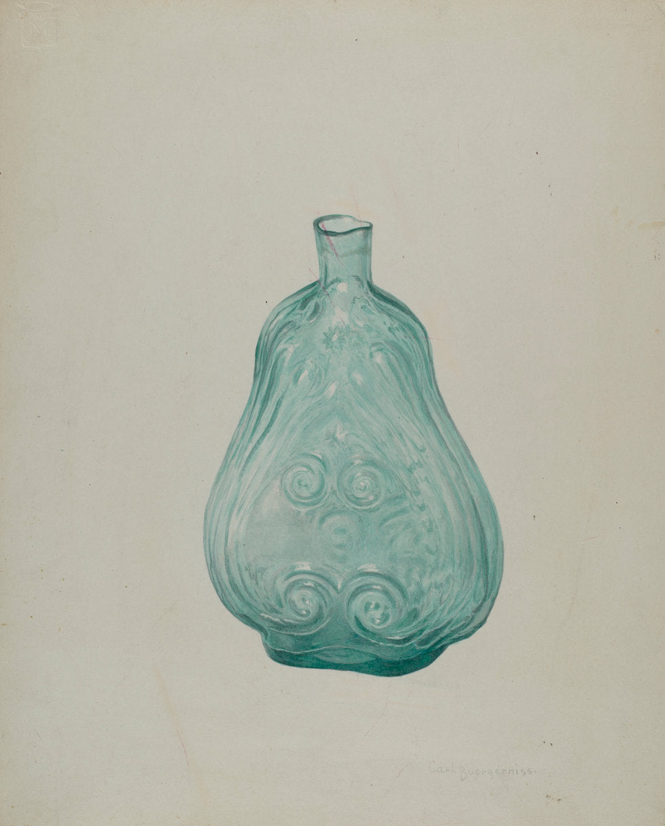Flask by Carl Buergerniss (American, 1877 - 1956), 16X12"(A3)Poster Print
