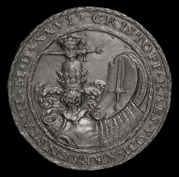 Coat of Arms [reverse] by Matthes Gebel (German, c. 1500 - 1574), 16X12"(A3)Poster Print