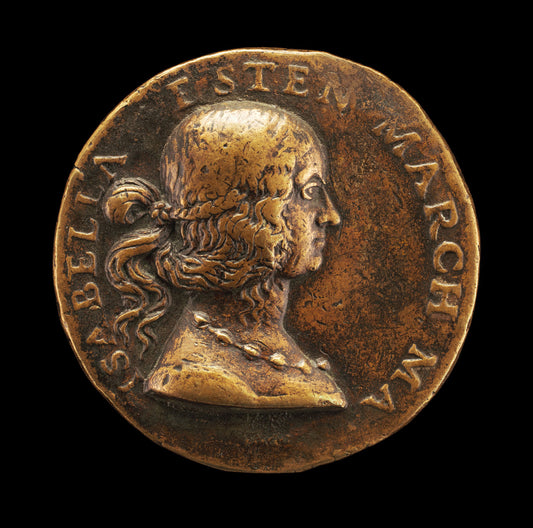 Isabella d'Este, 1474-1539, Wife of Francesco II Gonzaga of Mantua 1490 [obverse] by Giancristoforo Romano (Mantuan, c. 1465 - 1512), 16X12"(A3)Poster Print