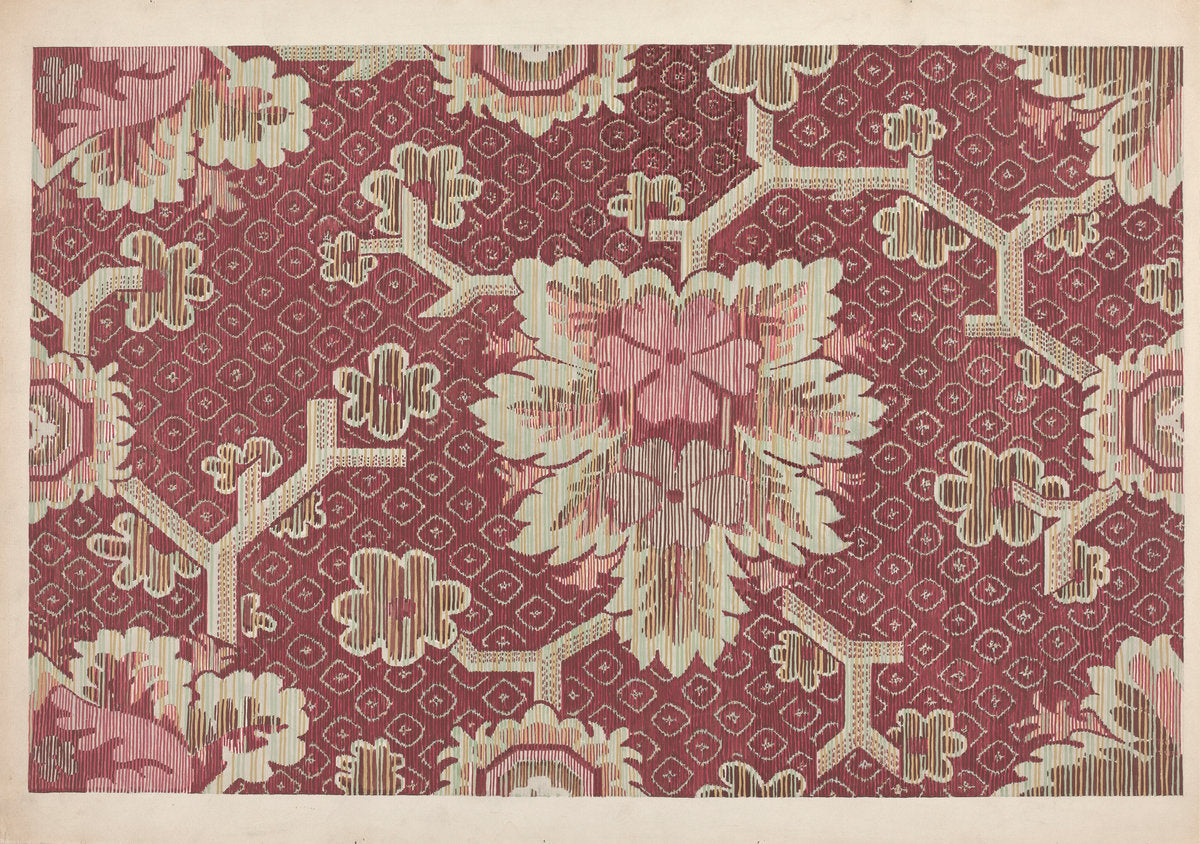 Ingrain Carpet by Dorothy Posten (American, active c. 1935), 16X12"(A3)Poster Print