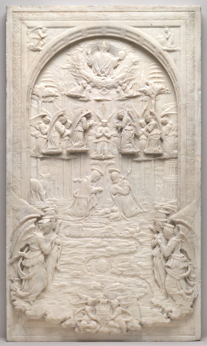 The Nativity by Domenico Gagini (Lombard, active c. 1449 - 1492), 16X12"(A3)Poster Print