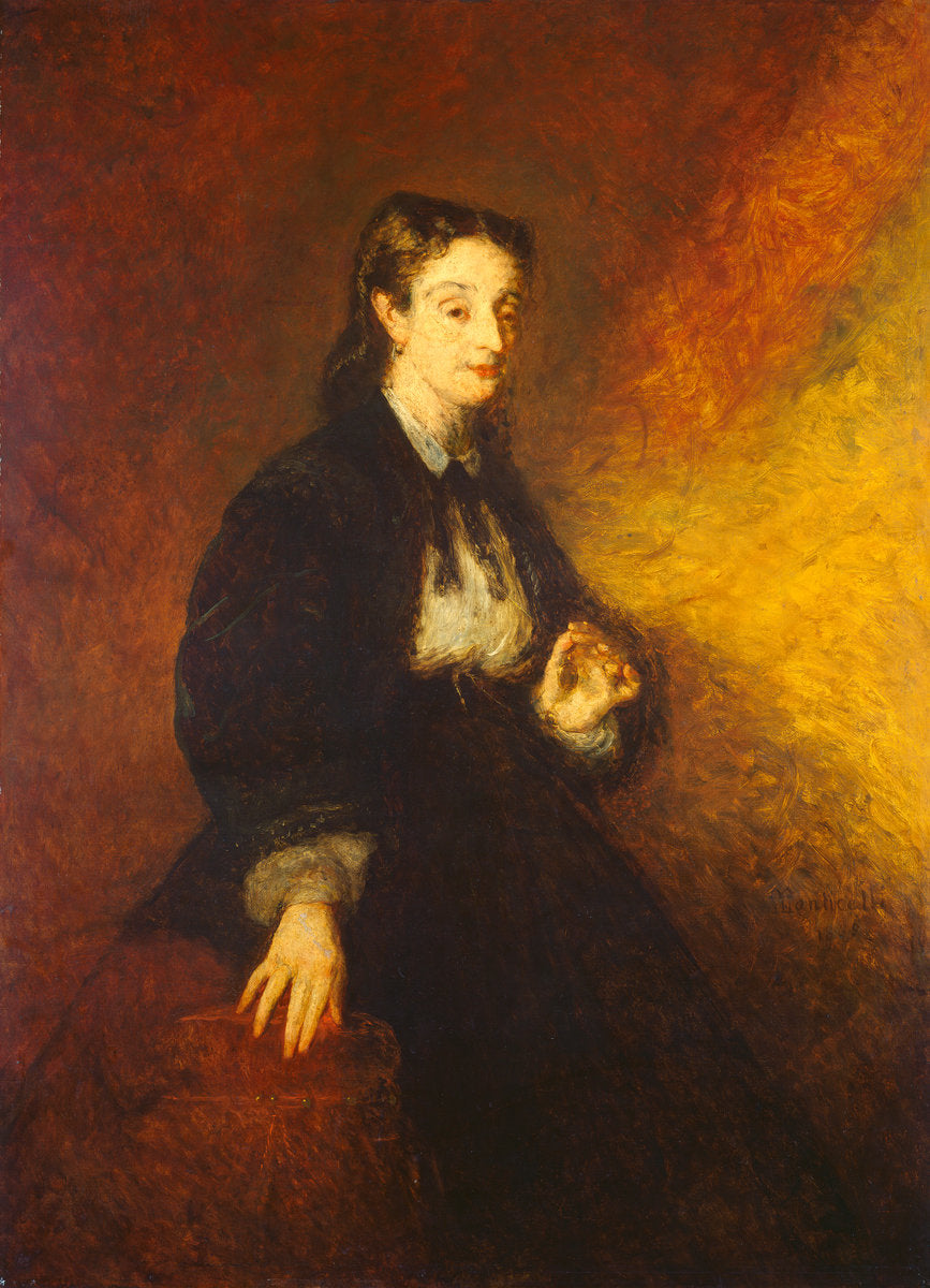 Madame Cahen by Adolphe Monticelli (French, 1824 - 1886), 16X12"(A3)Poster Print