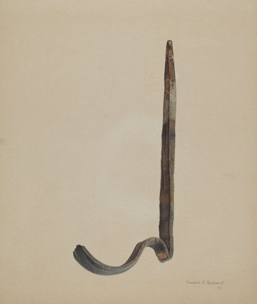 Rain Gutter Stirrup by Harold Ballerd (American, active c. 1935), 16X12"(A3)Poster Print