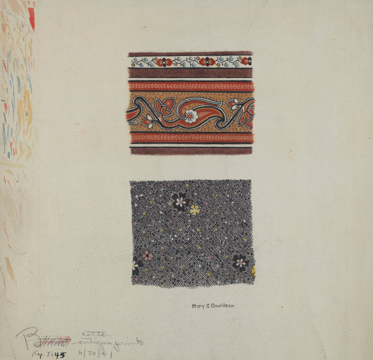Cotton Antique Prints by Millia Davenport (American, active c. 1935), 16X12"(A3)Poster Print