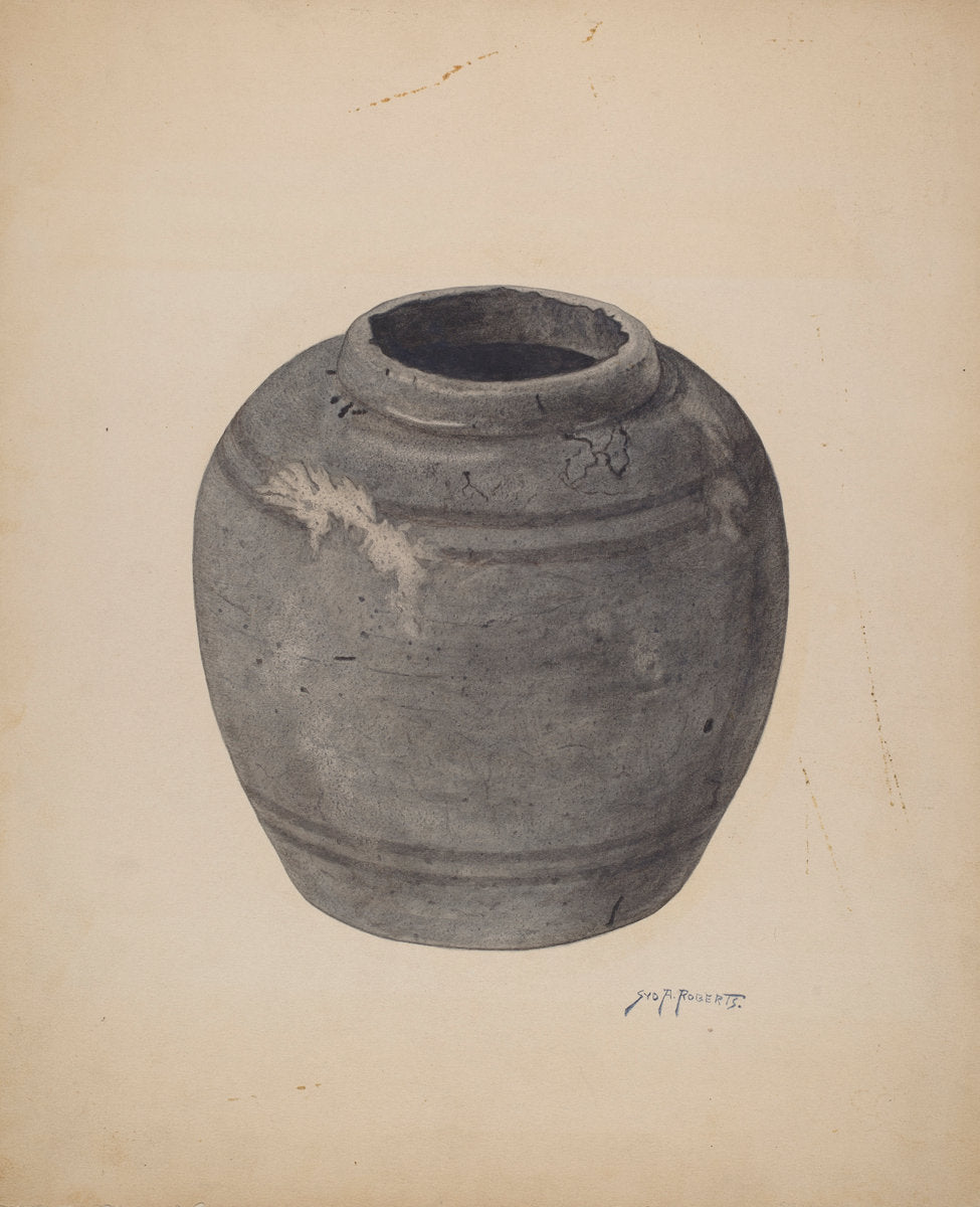 Pottery Piece by Sydney Roberts (American, active c. 1935), 16X12"(A3)Poster Print