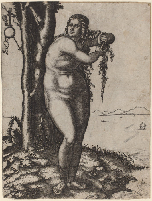 The Birth of Venus by Marcantonio Raimondi (Italian, c. 1480 - c. 1534), 16X12"(A3)Poster Print