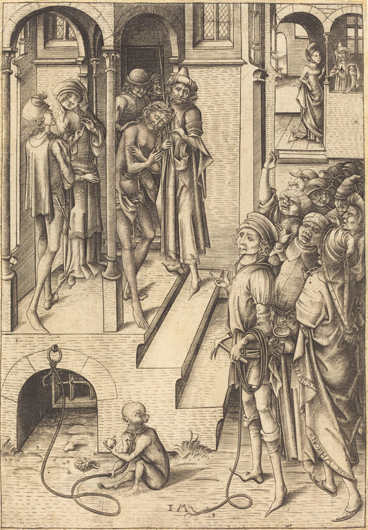 Ecce Homo by Israhel van Meckenem (German, c. 1445 - 1503), 16X12"(A3)Poster Print