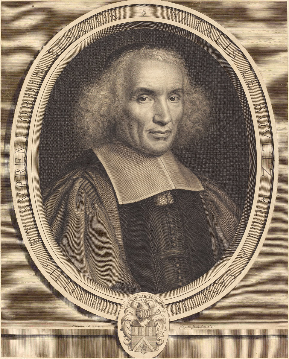 Noel Le Boultz by Robert Nanteuil (French, 1623 - 1678), 16X12"(A3)Poster Print