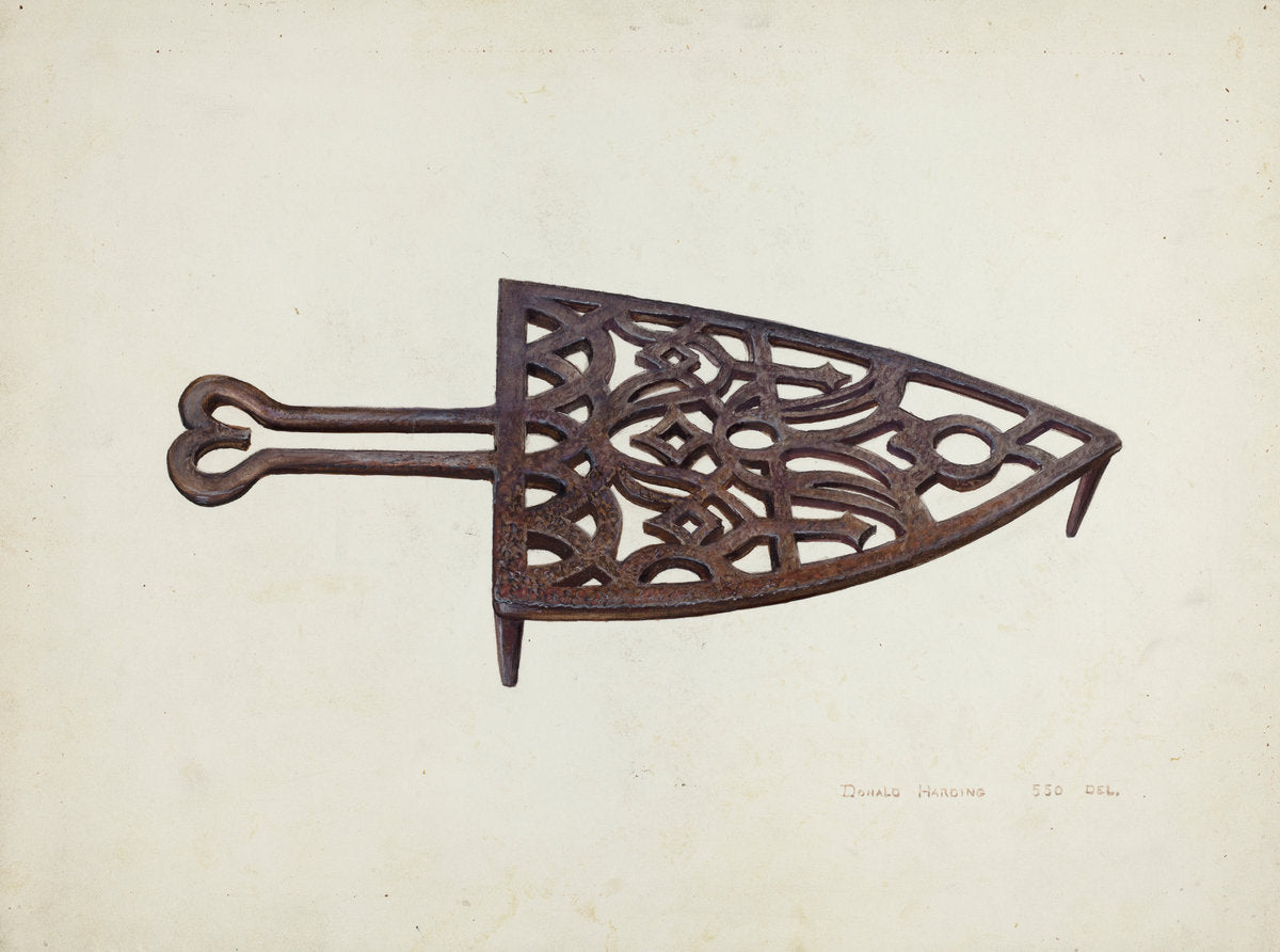 Flat Iron Holder by Donald Harding (American, active c. 1935), 16X12"(A3)Poster Print