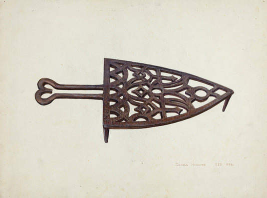 Flat Iron Holder by Donald Harding (American, active c. 1935), 16X12"(A3)Poster Print