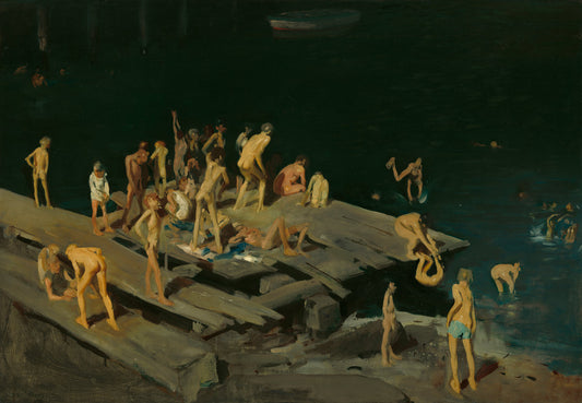 Forty-two Kids by George Wesley Bellows (American, 1882 - 1925), 16X12"(A3)Poster Print