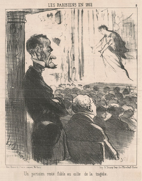 Un parisien resté fidèle ... by Honoré Daumier (French, 1808 - 1879), 16X12"(A3)Poster Print