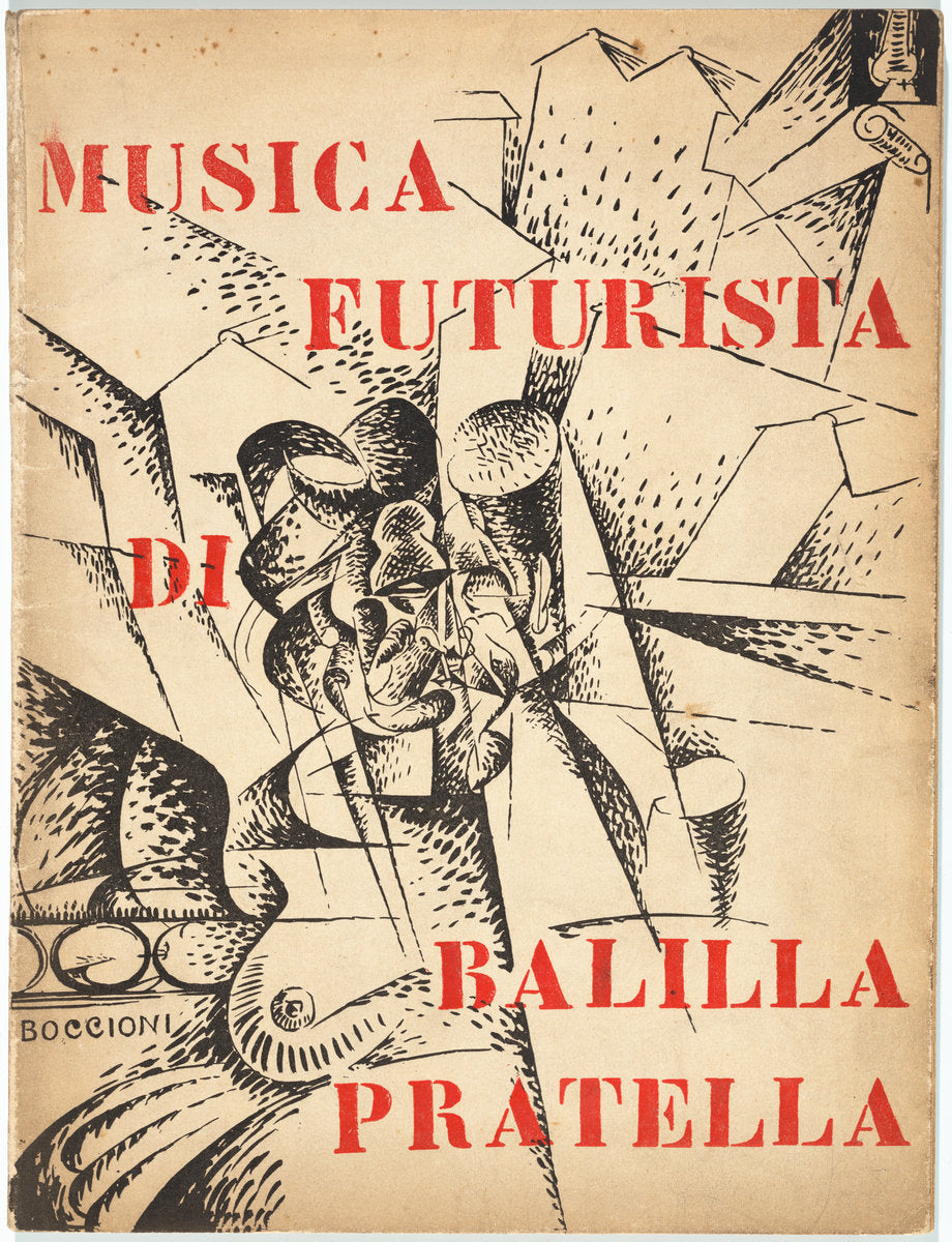 Musica Futurista per Orchestra by Umberto Boccioni, Francesco Balilla Pratella (Italian, 1882 - 1916), 16X12"(A3)Poster Print