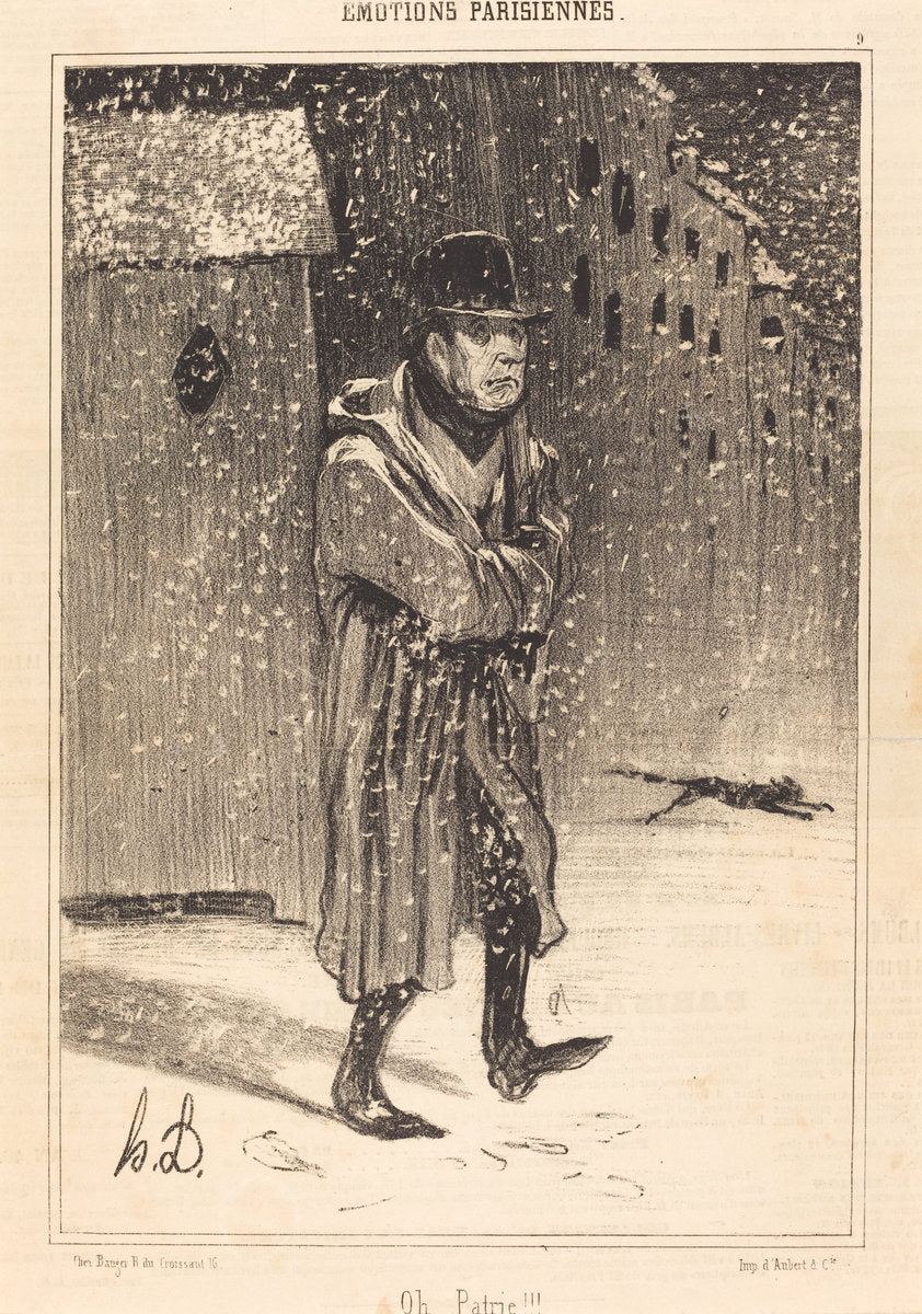 Oh Patrie!!! by Honoré Daumier (French, 1808 - 1879), 16X12"(A3)Poster Print