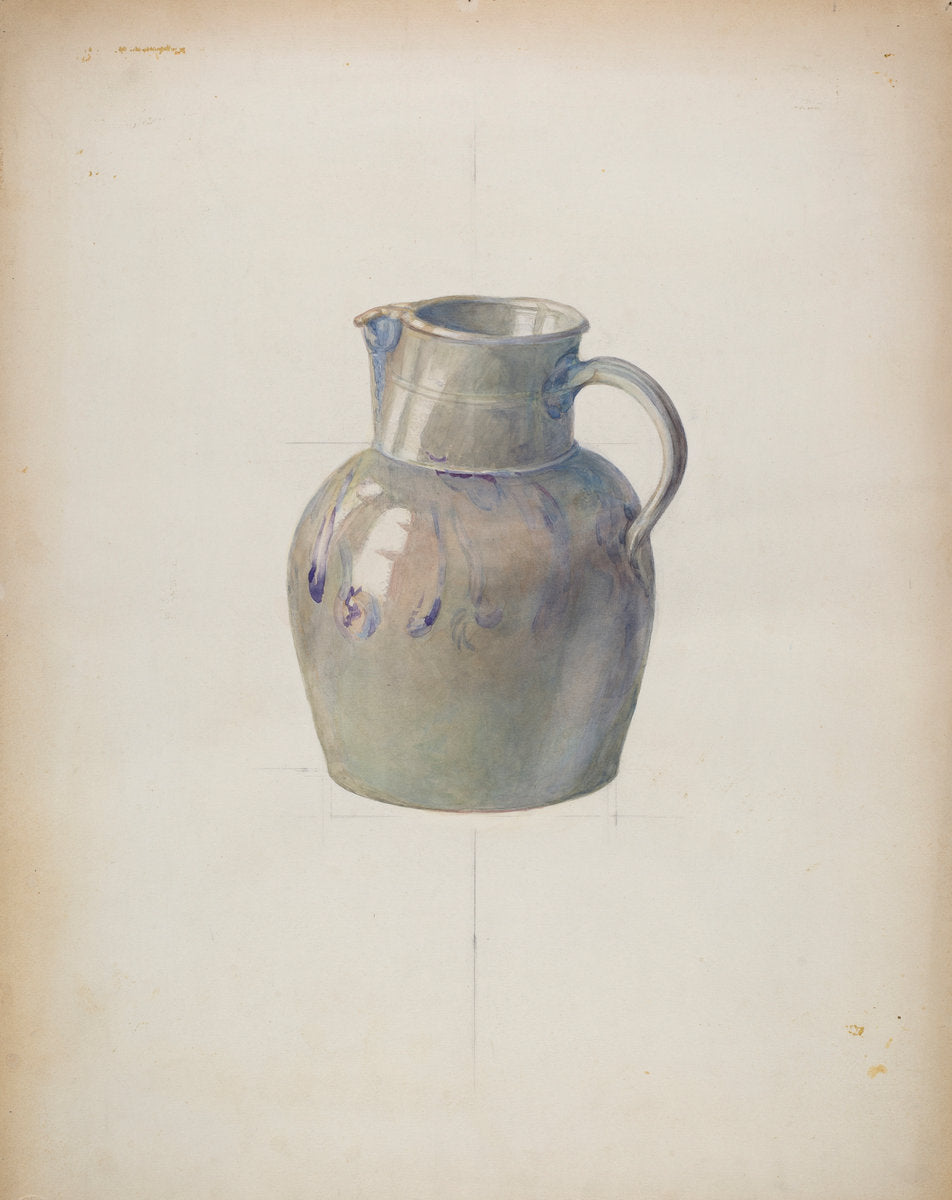 Jug by Samuel Philpot (American, active c. 1935), 16X12"(A3)Poster Print