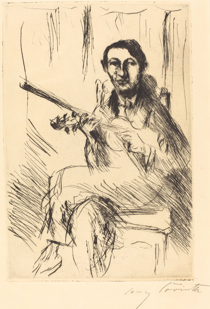 Andreas Weissgaerber-I (Bildnis Andreas Weissgaerber) by Lovis Corinth (German, 1858 - 1925), 16X12"(A3)Poster Print