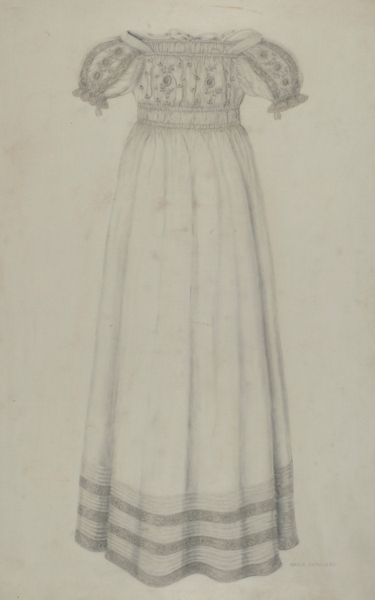 Infant's Dress by Marie Famularo (American, 1901 - 1975), 16X12"(A3)Poster Print
