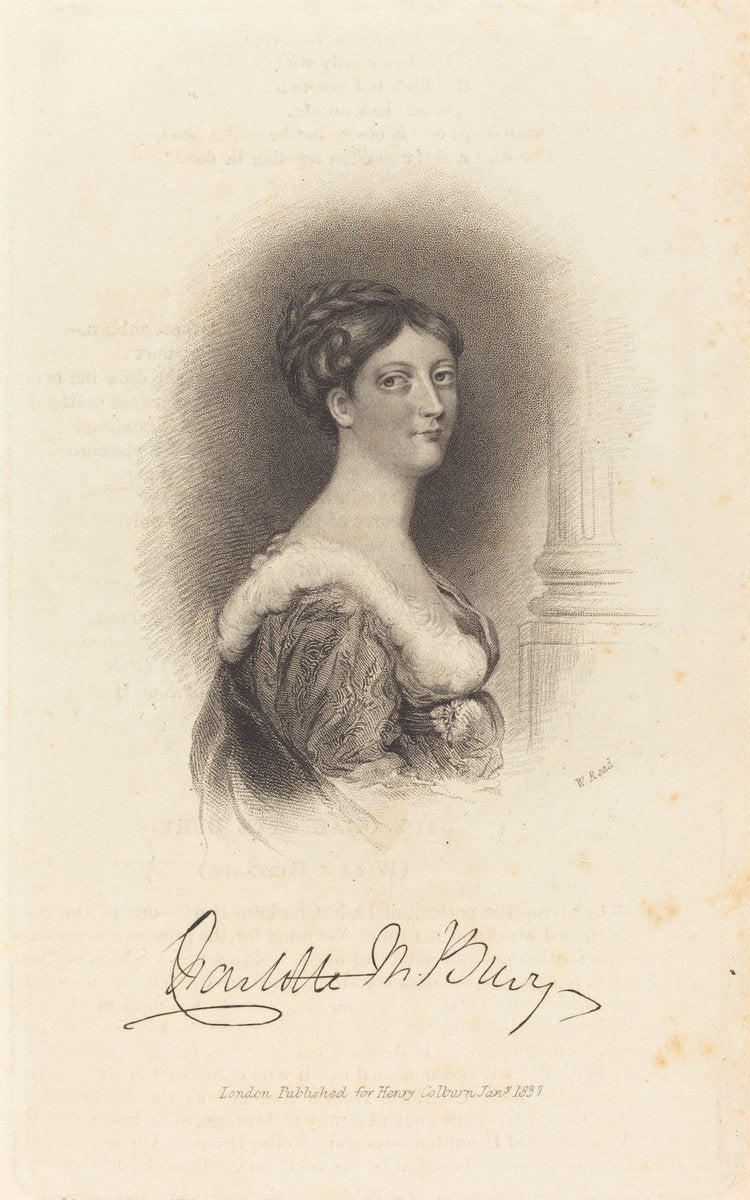 Lady Charlotte Susan Maria Bury by W. Read (British, active 1824/1837), 16X12"(A3)Poster Print