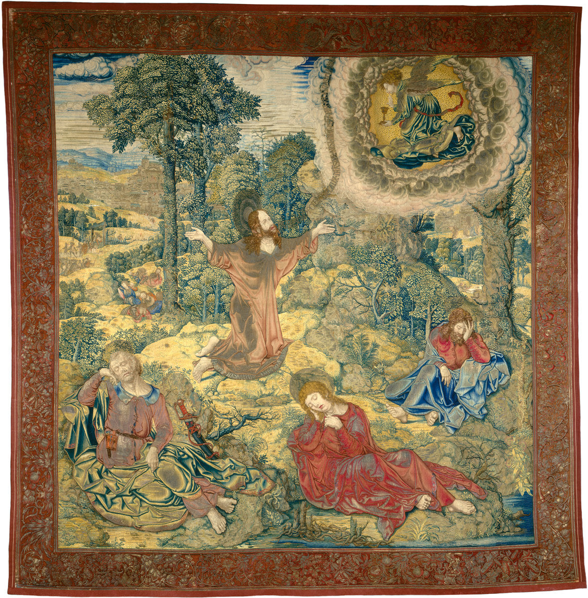 The Garden of Gethsemane by Pieter Pannemaker I after Bernard van Orley (Flemish, active c. 1517/1535), 16X12"(A3)Poster Print