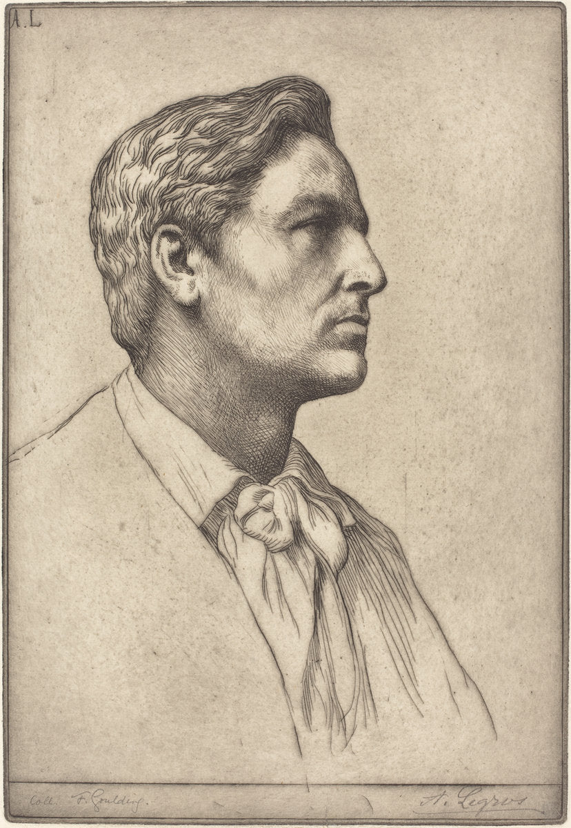 Sir Charles Holroyd by Alphonse Legros (French, 1837 - 1911), 16X12"(A3)Poster Print