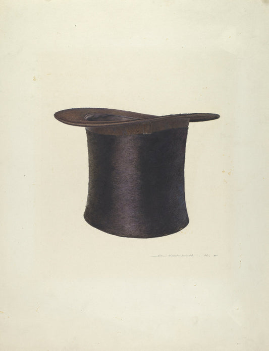 High Silk Hat by John Swientochowski (American, active c. 1935), 16X12"(A3)Poster Print