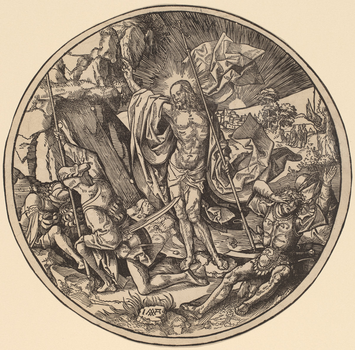 The Resurrection by Jacob Cornelisz van Oostsanen (Netherlandish, 1470 or before - 1533), 16X12"(A3)Poster Print