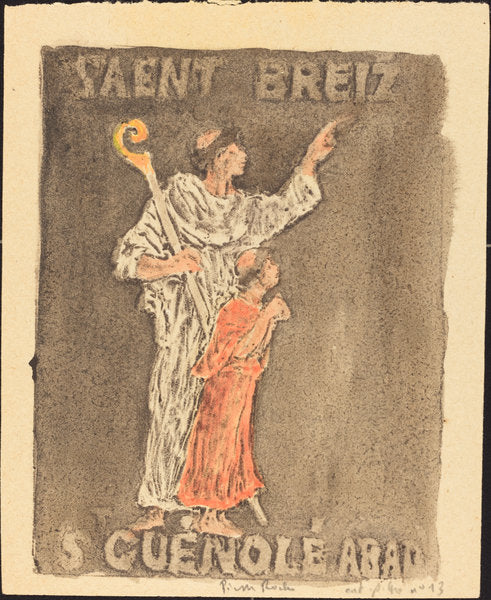 Saint Guenole by Pierre Roche (French, 1855 - 1922), 16X12"(A3)Poster Print