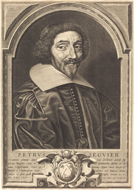 Pierre Seguier by Michel Lasne (French, 1590 or before - 1667), 16X12"(A3)Poster Print