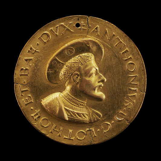 early 16th century by French 16th Century (Antoine, 1489-1544, Duke of Lorraine and Bar 1508 [obverse]), 16X12"(A3)Poster Print