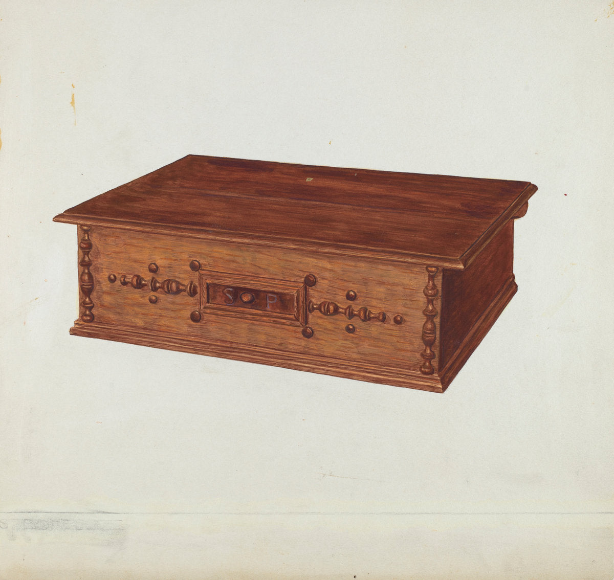 Desk Box by Francis Borelli (American, active c. 1935), 16X12"(A3)Poster Print