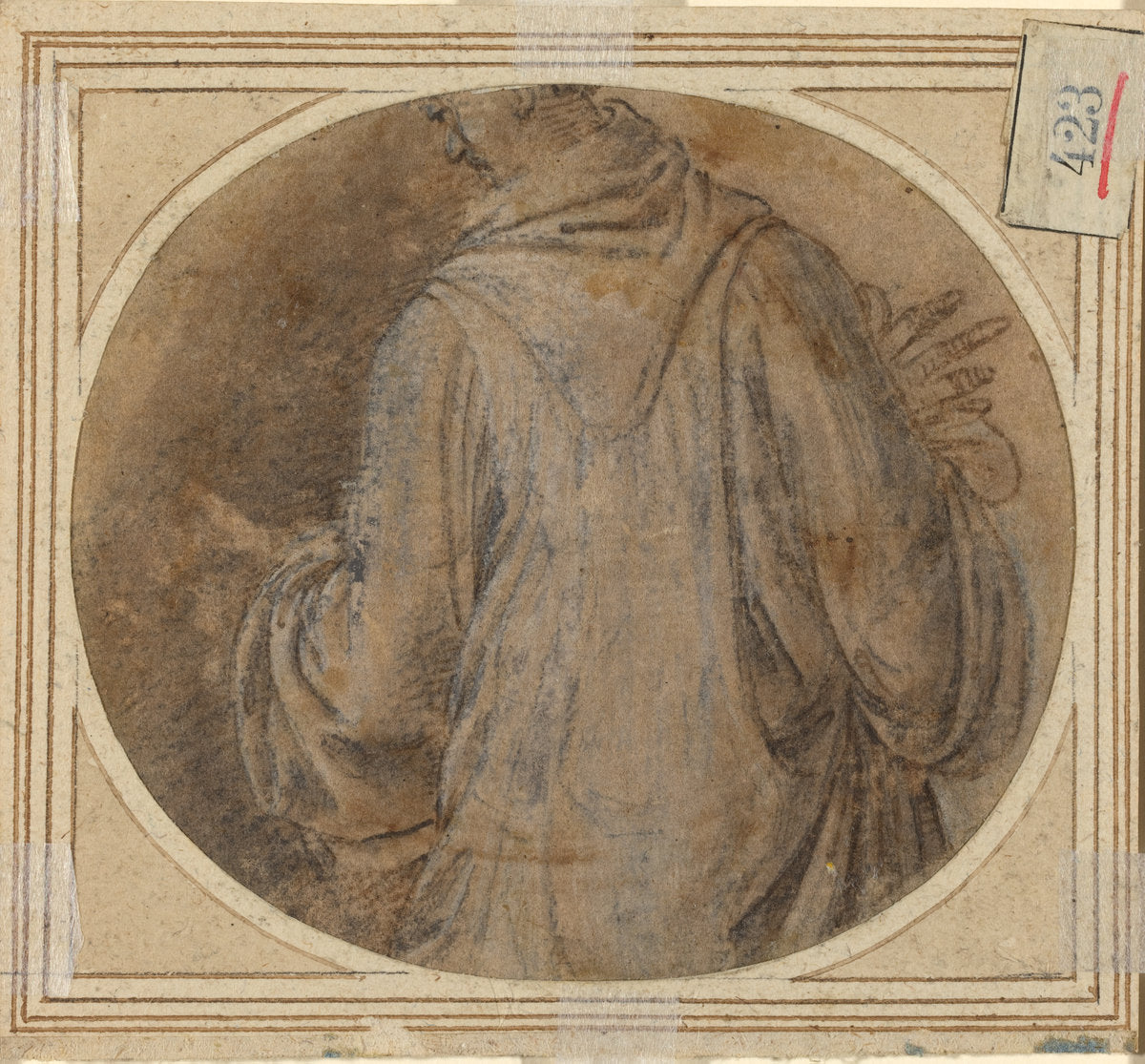 A Monk [verso] by Fra Bartolommeo (Florentine, 1472 - 1517), 16X12"(A3)Poster Print