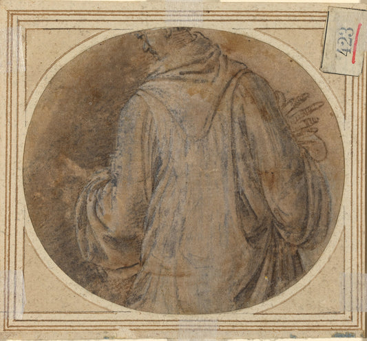 A Monk [verso] by Fra Bartolommeo (Florentine, 1472 - 1517), 16X12"(A3)Poster Print
