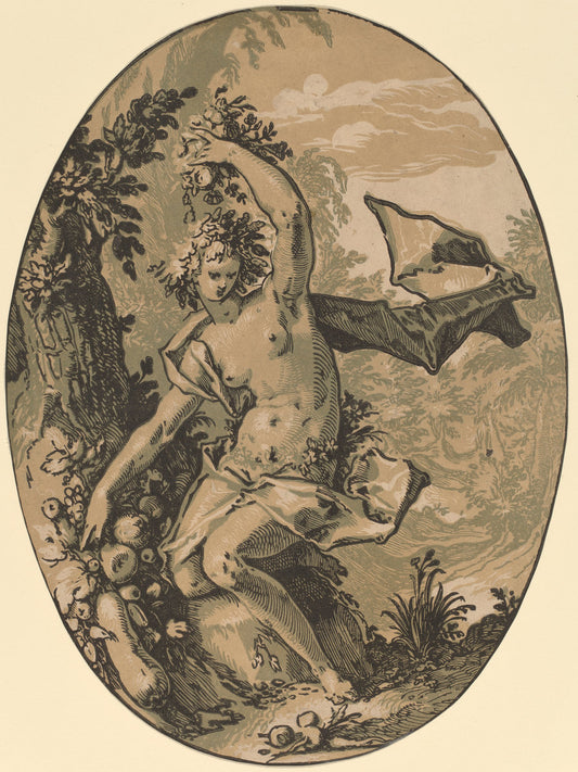 Persephone by Hendrik Goltzius (Dutch, 1558 - 1617), 16X12"(A3)Poster Print
