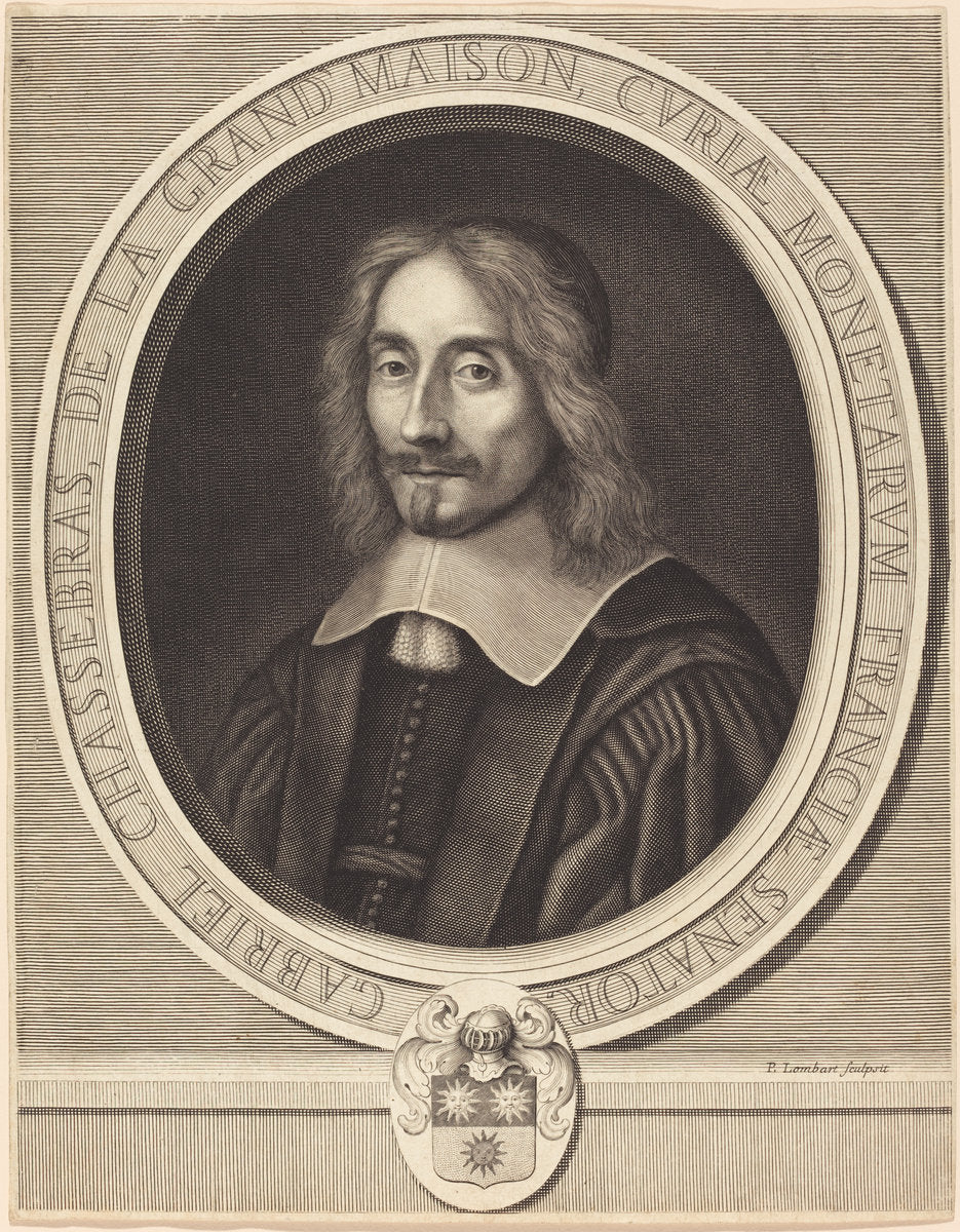 Gabriel Chassebras de la Grand'Maison by Pierre Lombard (French, 1612 - 1682), 16X12"(A3)Poster Print