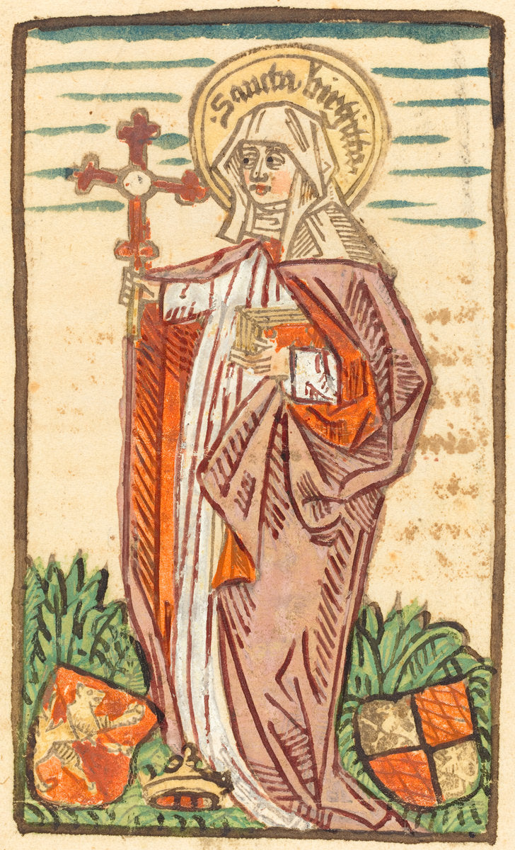 c. 1480/1490 by German 15th Century (Saint Bridget), 16X12"(A3)Poster Print
