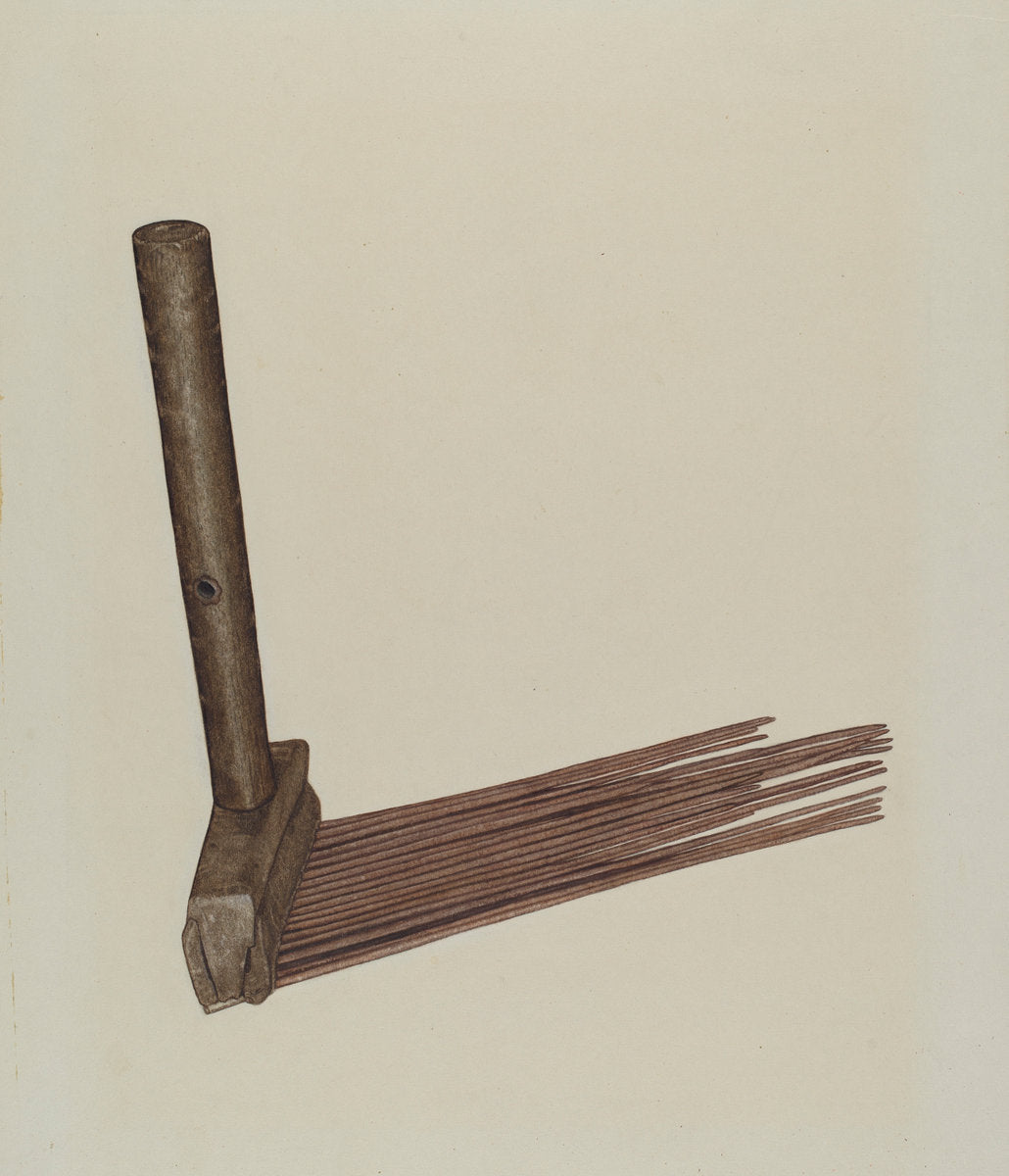 Hatchel (Flax Comb) by LeRoy Griffith (American, active c. 1935), 16X12"(A3)Poster Print