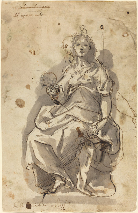 Justice by Cherubino Alberti (Roman, 1553 - 1615), 16X12"(A3)Poster Print