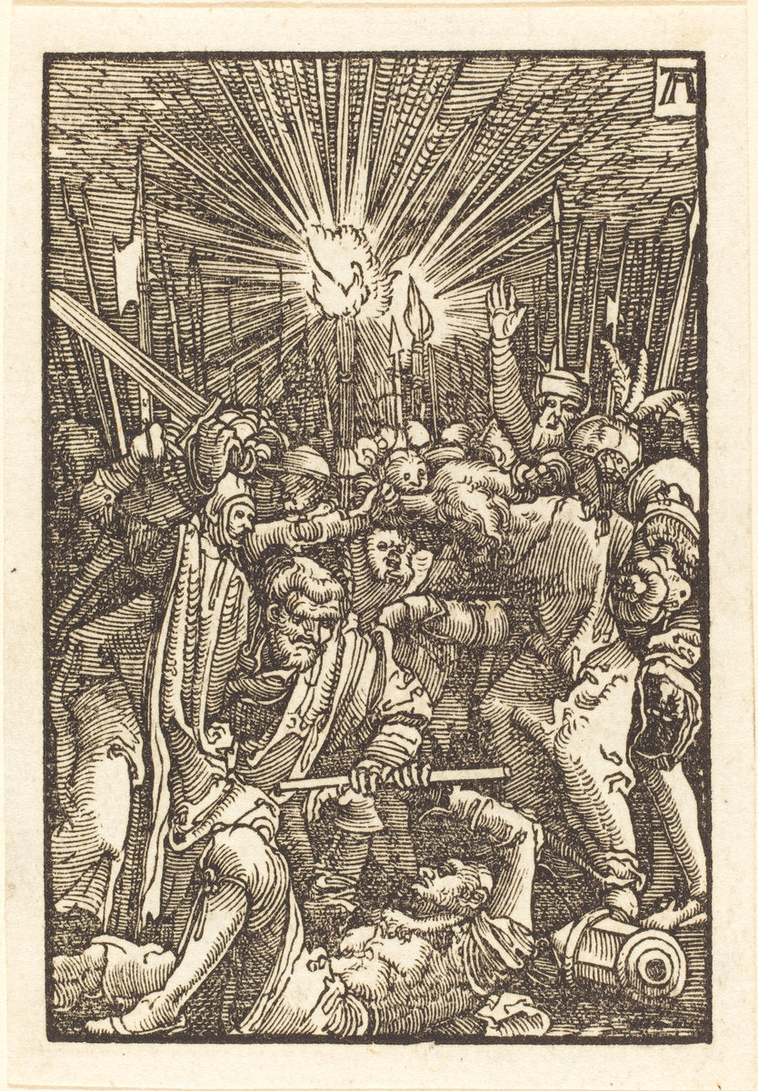 The Betrayal of Christ by Albrecht Altdorfer (German, 1480 or before - 1538), 16X12"(A3)Poster Print
