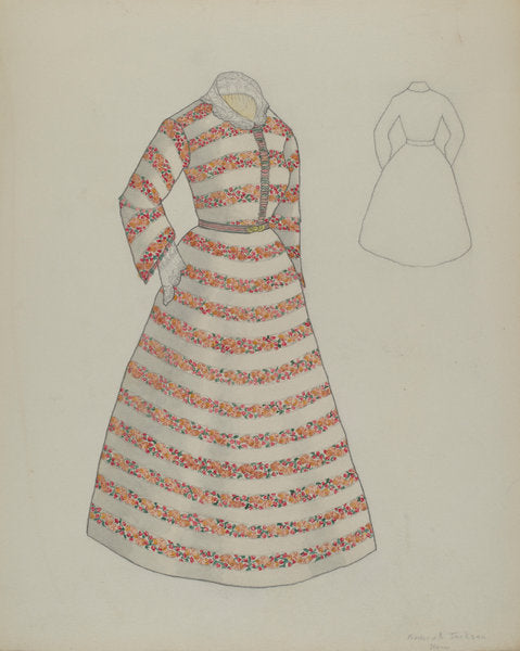 Dress by Frederick Jackson (American, active c. 1935), 16X12"(A3)Poster Print