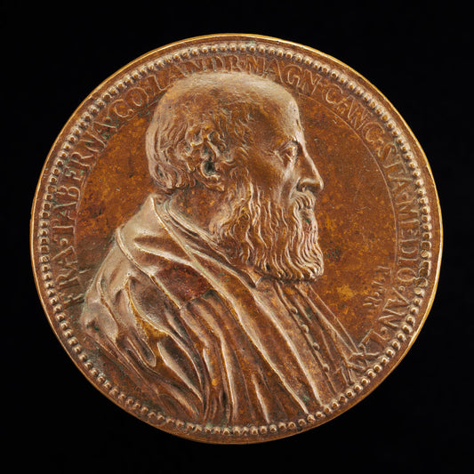 Francesco Taverna, 1488-1560, Count of Landriano, Milanese Jurisconsult [obverse] by Pier Paolo Galeotti (Florentine, c. 1520 - 1584), 16X12"(A3)Poster Print