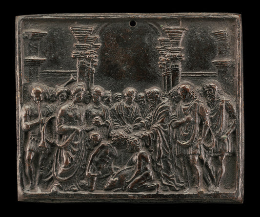 The Sacrifice of a Swine by Andrea Briosco, called Riccio (Paduan, 1470 - 1532), 16X12"(A3)Poster Print