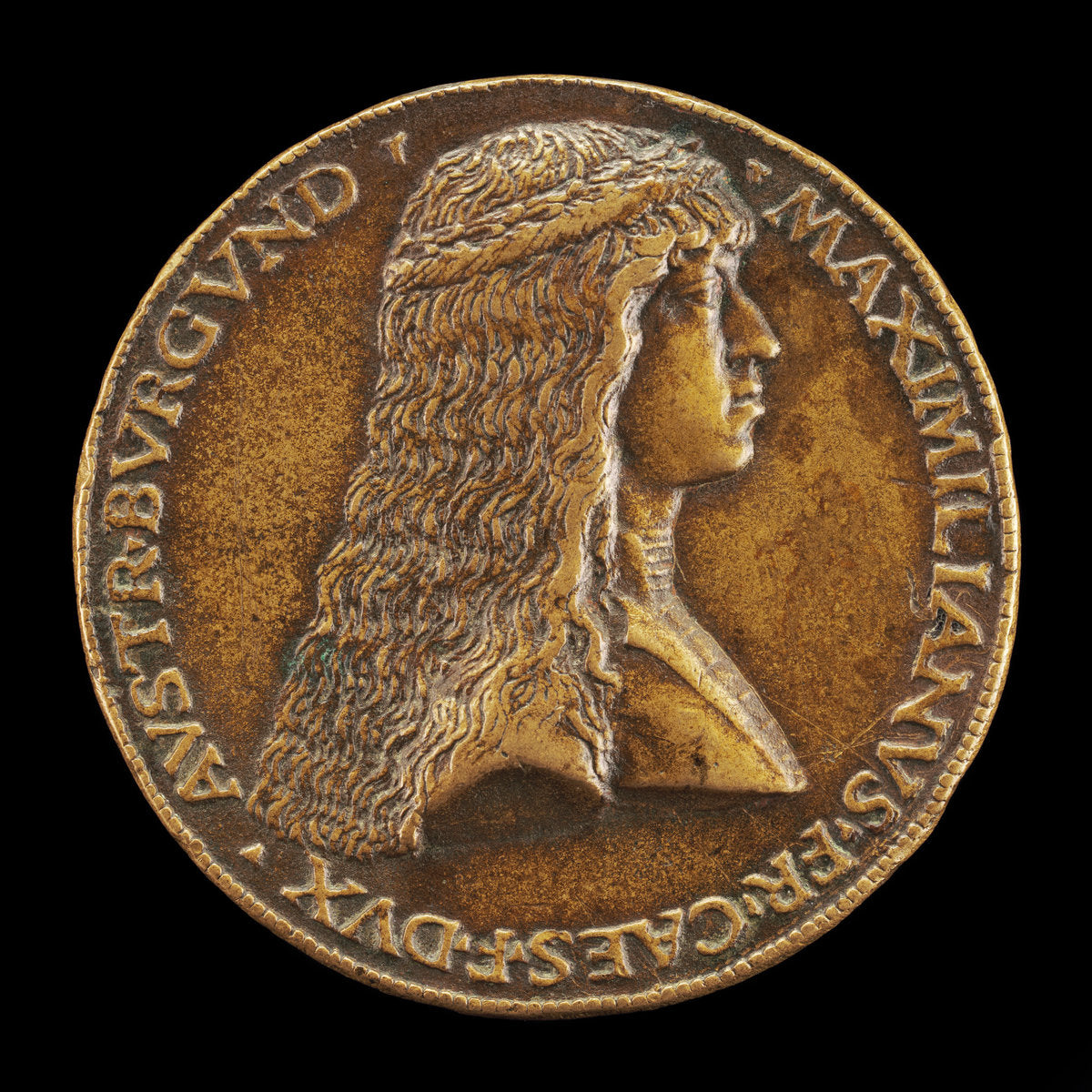 Maximilian I, 1459-1519, Archduke of Austria, afterwards Emperor 1493 [obverse] by Attributed to Giovanni Candida (Italian, French school, before 1450 - c. 1499), 16X12"(A3)Poster Print