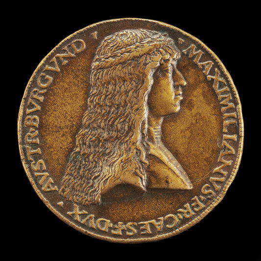 Maximilian I, 1459-1519, Archduke of Austria, afterwards Emperor 1493 [obverse] by Attributed to Giovanni Candida (Italian, French school, before 1450 - c. 1499), 16X12"(A3)Poster Print